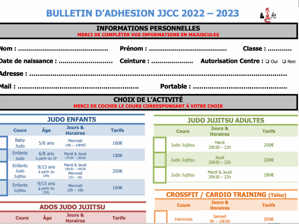 Image de l'actu 'Adhésion saison 2022/2023'